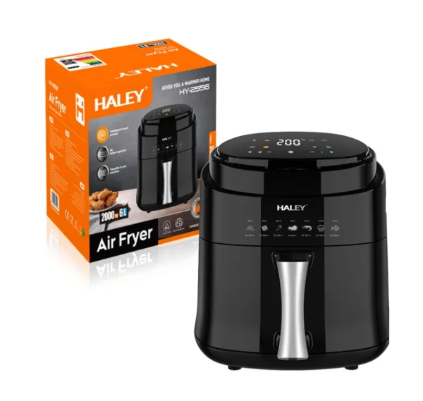 قلاية هوائية رقمية سعة 6 لتر بقدرة 2000 واط – شاشة لمس LCD