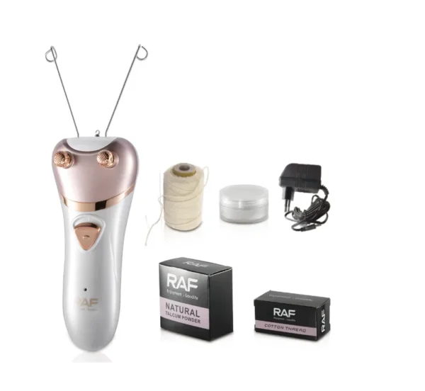 ماكينة إزالة شعر الوجه بالخيط RAF  – لاسلكية وقابلة للشحن USB