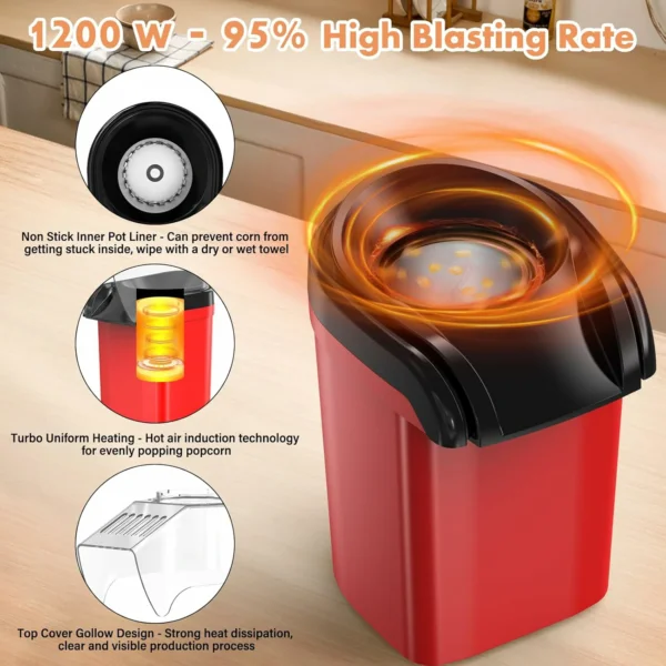 ماكينة بوشار بالهواء الساخن بقدرة 1200 واط – بدون زيت (6) ماكينة بوشار بالهواء الساخن بقدرة 1200 واط – بدون زيت