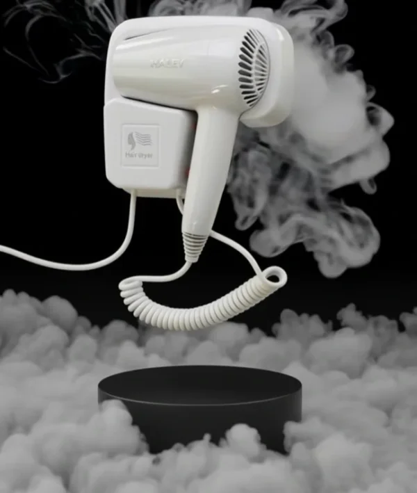 مجفف شعر جداري بقدرة 1300 واط – تثبيت على الحائط
