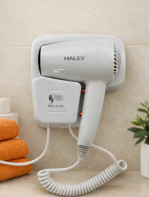 مجفف شعر جداري بقدرة 1300 واط – تثبيت على الحائط