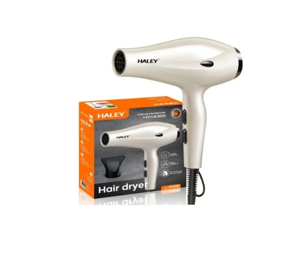 مجفف شعر كهربائي بقدرة 2200 واط – سيراميك تورمالين للتجفيف والتصفيف