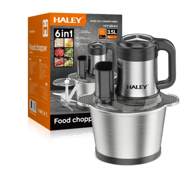 محضّرة طعام كهربائية متعددة الوظائف سعة 3.5 لتر بقدرة 1200 واط 6 في 1