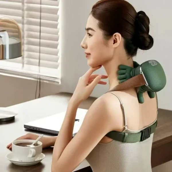 جهاز مساج متحرك - لرقبة والكتف تدليك عجن 6D مع حرارة قابلة للشحن