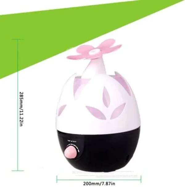 مرطب هواء بالموجات فوق الصوتية بشكل زهرة YX-08 – بخار بارد وهدوء تام (2) مرطب هواء بالموجات فوق الصوتية بشكل زهرة YX-08 – بخار بارد وهدوء تام