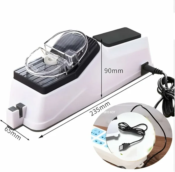 مسن سكاكين كهربائي مع غطاء حماية – شحذ سريع خلال 5 ثواني