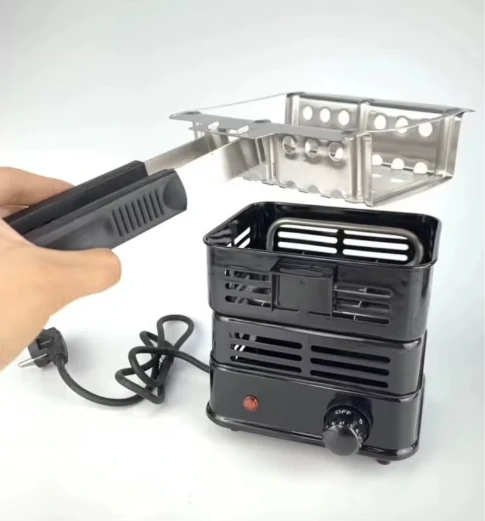 مشعل فحم كهربائي متعدد الأغراض – مشعل شيشة بتحكم حراري