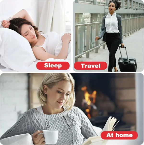 مصدّ باب مع إنذار محمول – قفل باب للسفر مانع للسرقة لأمان الفندق والمنزل