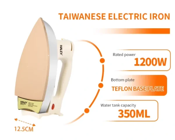 مكواة كهربائية ثقيلة للكي الجاف بقاعدة غير لاصقة لإزالة التجاعيد بكفاءة عالية