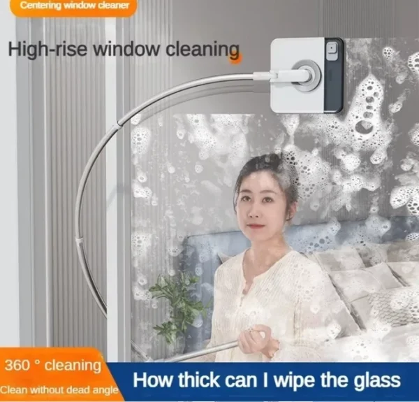 ممسحة نوافذ خارجية Bell+Howell بمقبض تلسكوبي على شكل U