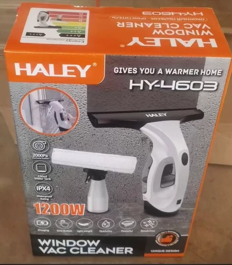 منظف نوافذ لاسلكي  HY-4603 بقدرة شفط عالية وخزان ماء 150 مل