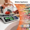 ميزان إلكتروني لحساب السعر سعة 40 كجم بشاشة LCD و إضاءة ليلية