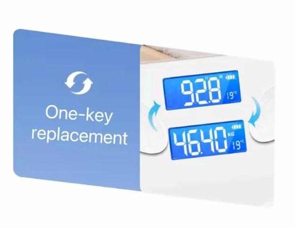 ميزان وزن رقمي شخصي بسعة 180 كجم – شاشة LCD وزجاج مقسّى