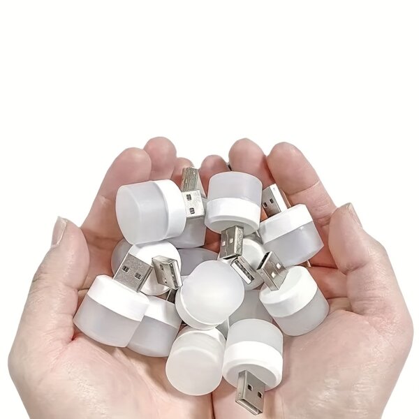 Mini USB Night Light Warm مصباح ضوء USB ليلي صغير إضاءة لون صحراوي – 5 قطع