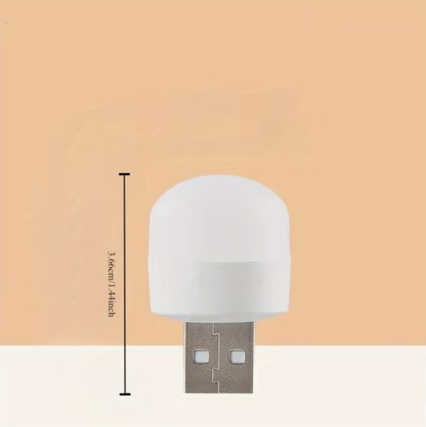 Mini USB Night Light Warm مصباح ضوء USB ليلي صغير إضاءة لون صحراوي – 5 قطع