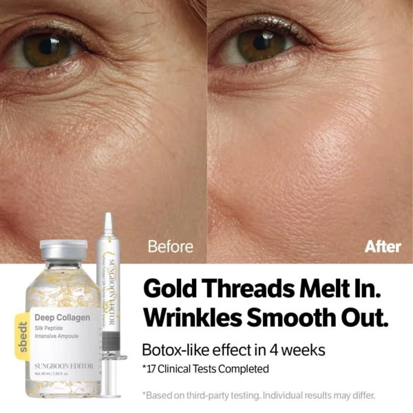 أمبول شد البشرة الفوري Sungboon Editor Deep Collagen Silk Peptide - منتجات كورية (3) أمبول الكولاجين شد البشرة الفوري Sungboon Editor Deep Collagen Silk Peptide - منتجات كورية