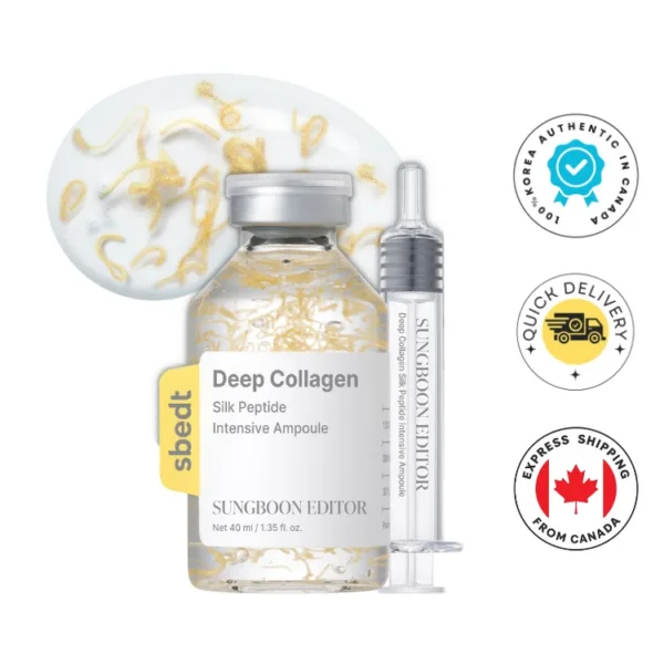 أمبول شد البشرة الفوري Sungboon Editor Deep Collagen Silk Peptide - منتجات كورية (7) أمبول الكولاجين شد البشرة الفوري Sungboon Editor Deep Collagen Silk Peptide - منتجات كورية