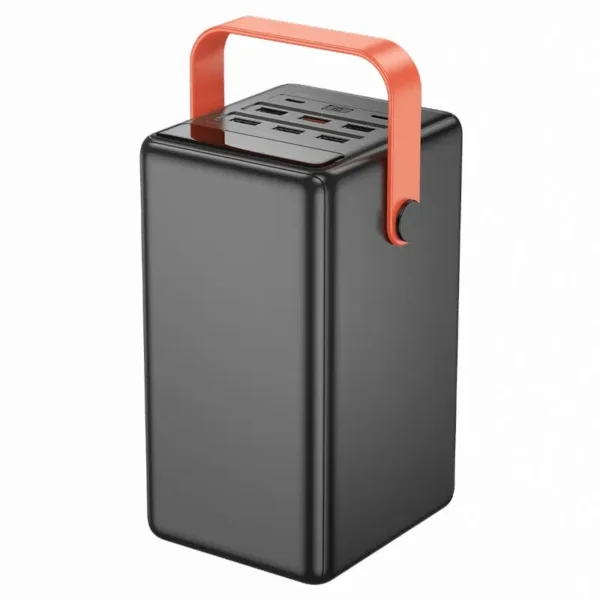 باور بانك Hoco سعة 100000m Ah و كشاف 8 منافذ (Type-C + 6 USB)