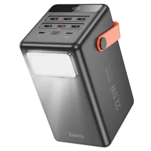 باور بانك Hoco سعة 100000m Ah و كشاف 8 منافذ (Type-C + 6 USB)