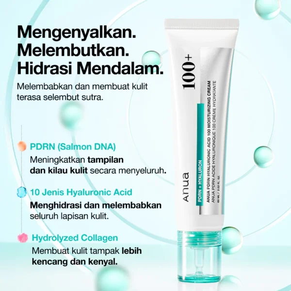 بكج ترطيب وبوتوكس طبيعي واصلاح Anua PDRN + Hyaluronic Acid 100 Moisturizing Cream – منتجات كورية