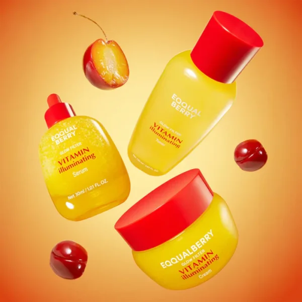 بكج تفتيح وازالة التصبغات EQQUALBERRY Vitamin C Illuminating Trio Set - منتجات كورية