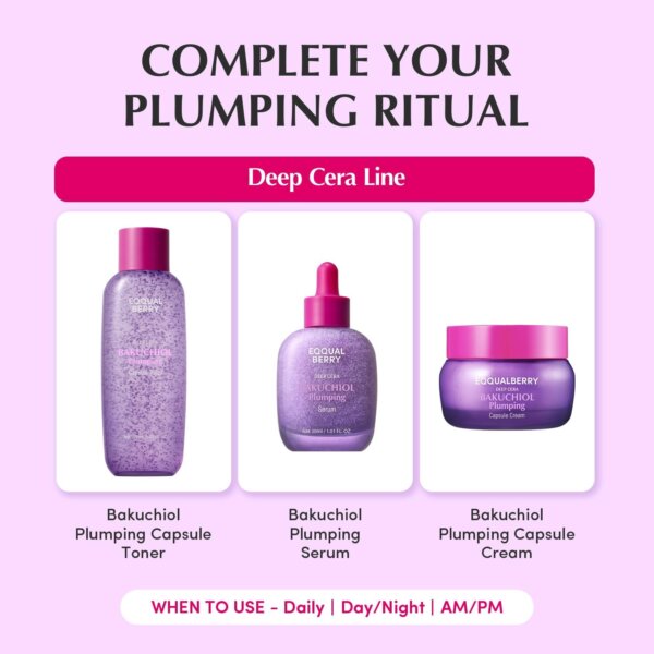 تونر شد البشرة ريتينول النباتي EQQUALBERRY Bakuchiol Plumping Capsule Toner - منتجات كورية