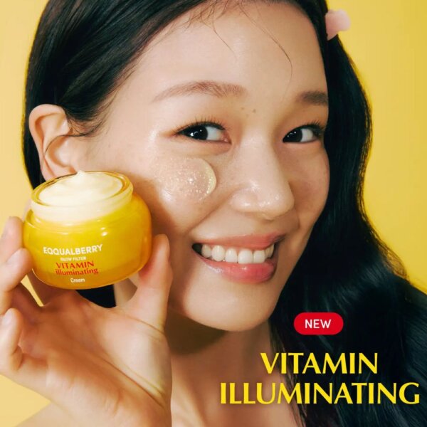 كريم تفتيح وترطيب وتوحيد البشرة EQQUALBERRY Vitamin Illuminating Cream - منتجات كورية