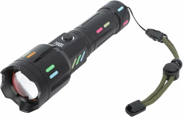 كشاف يدوي LED عالي القوة قابل للشحن USB-C – مقاوم للماء احترافي للطوارئ والتخييم (3) كشاف يدوي LED عالي القوة قابل للشحن USB-C – مقاوم للماء احترافي للطوارئ والتخييم