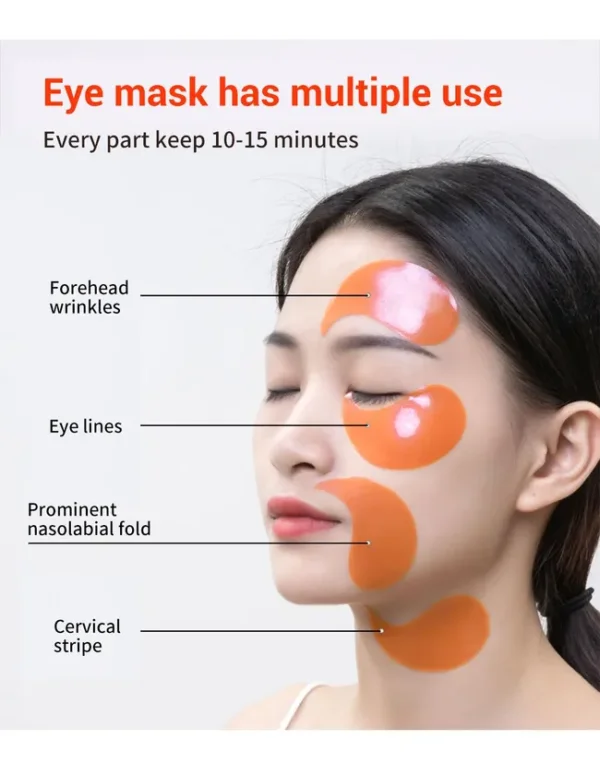 لاصقات العيون بفيتامين C من Wokali Vitamin C Eye Patch – تفتيح وترطيب لمنطقة تحت العين (60 قطعة)