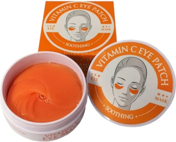 لاصقات العيون بفيتامين C من Wokali Vitamin C Eye Patch – تفتيح وترطيب لمنطقة تحت العين (60 قطعة)
