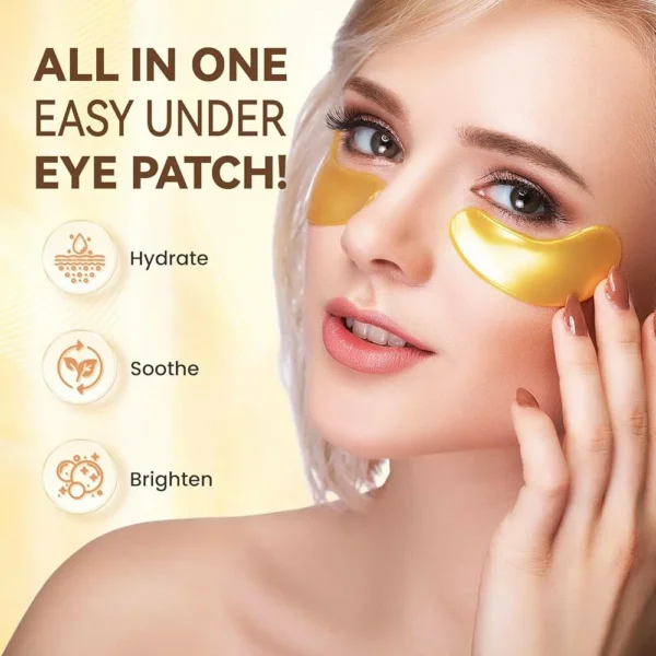 لاصقات العيون بالكولاجين وذهب الحلزون Wokali Gold Snail Eye Patch  (60 قطعة)