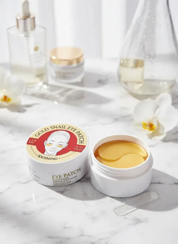 لاصقات العيون بالكولاجين وذهب الحلزون Wokali Gold Snail Eye Patch  (60 قطعة)