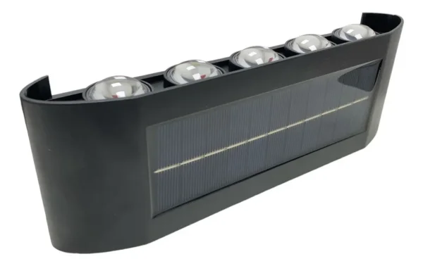 مصباح جداري شمسي LED خارجي مع حساس ضوء IP65 – إضاءة دافئة مقاومة للماء (2) مصباح جداري شمسي LED خارجي مع حساس ضوء IP65 – إضاءة دافئة مقاومة للماء