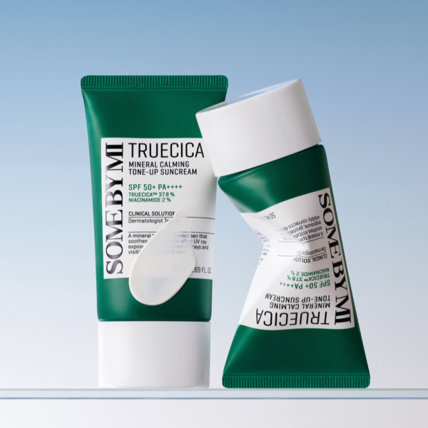واقي شمس فيزيائي Some By Mi Truecica Mineral Calming Tone-Up (SPF50+) - منتجات كورية