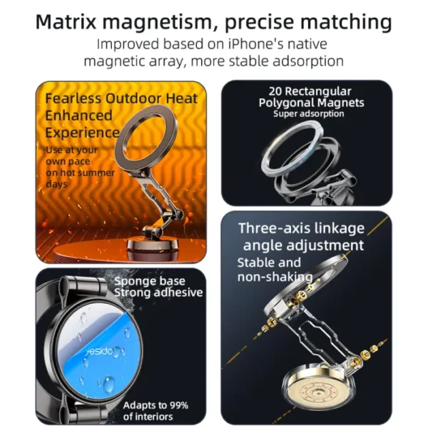 حامل هاتف مغناطيسي C203 YESIDO