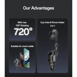 شاحن سيارة C273 ذكي بمنفذ USB-C وتقنية QC3.0