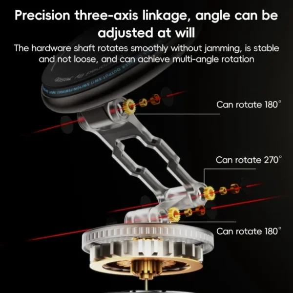 حامل شاحن لاسلكي 15W لسيارة YESIDO C306