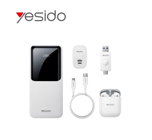 CG10-EU مجموعة شحن متنقلة من YESIDO – صندوق هدايا متعدد الوظائف للسفر