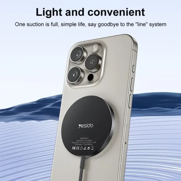 DS21 من YESIDO شاحن Magsafe لاسلكي سريع