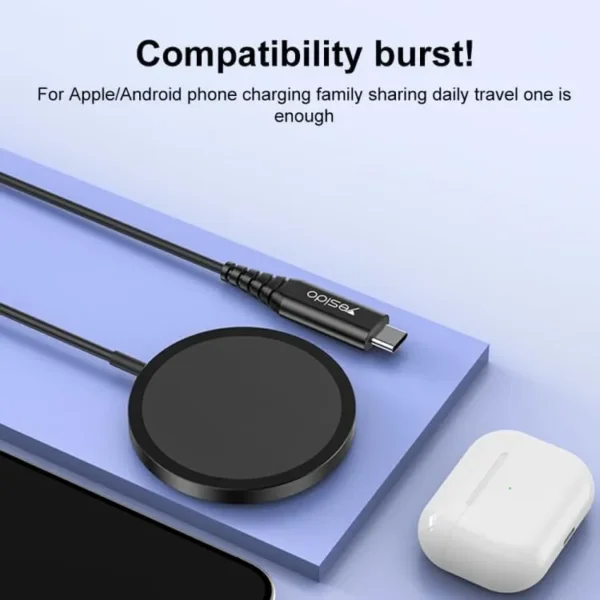 DS21 من YESIDO شاحن Magsafe لاسلكي سريع