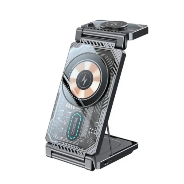 DS25 من YESIDO شاحن لاسلكي قابل للطي 3 في 1