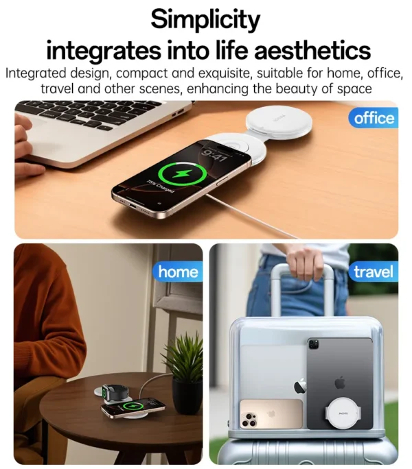 YESIDO DS29 Foldable Wireless Charger شاحن لاسلكي متعدد