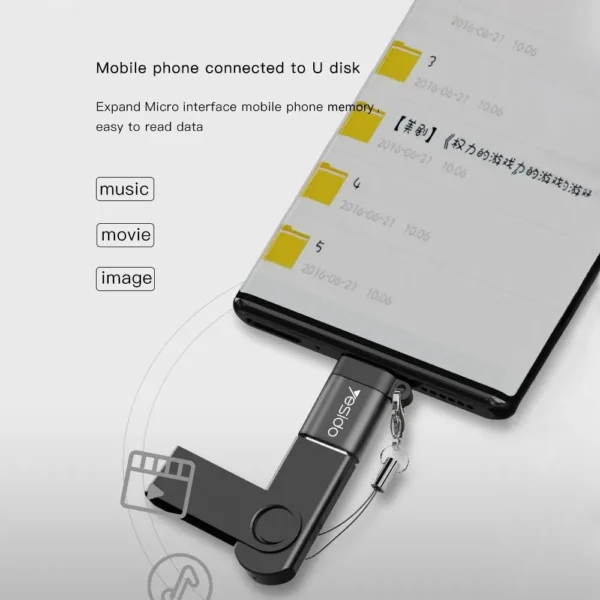 GS07 OTG Adapter من YESIDO | MICRO OTG USB 3.0