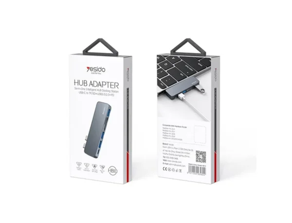 HB10 USB-C Hub من YESIDO | متعدد المنافذ