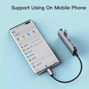 HB15 USB Hub من YESIDO (6 منافذ عملية USB،RJ45،SD،TF)