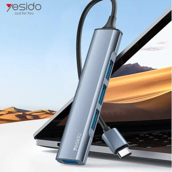 HB17 4 in 1 Hub Adapter من YESIDO – موزع USB عملي وسريع