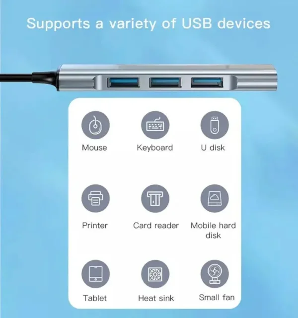 USB Hub HB18 YESIDO موزع منافذ صغير عملي
