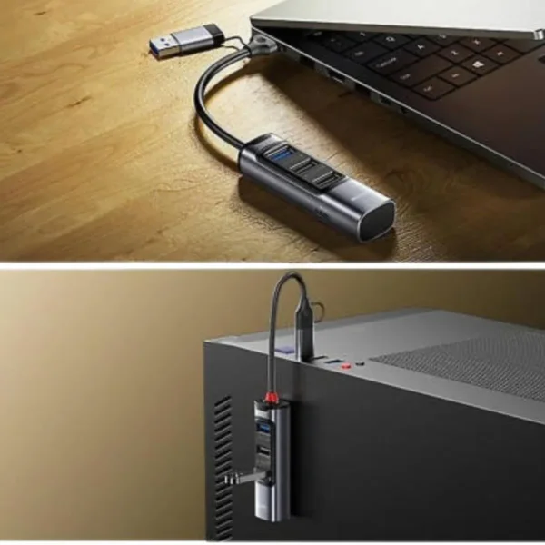 محول USB-C رباعي HB19