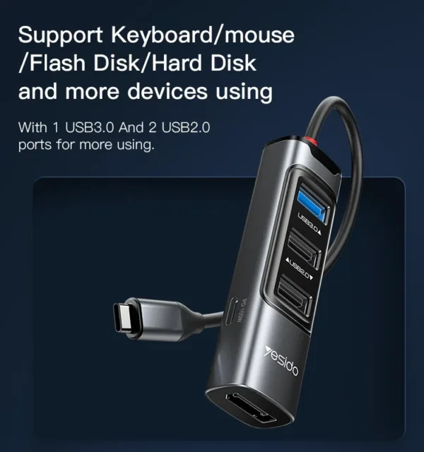 HB23 USB-C Hub من YESIDO