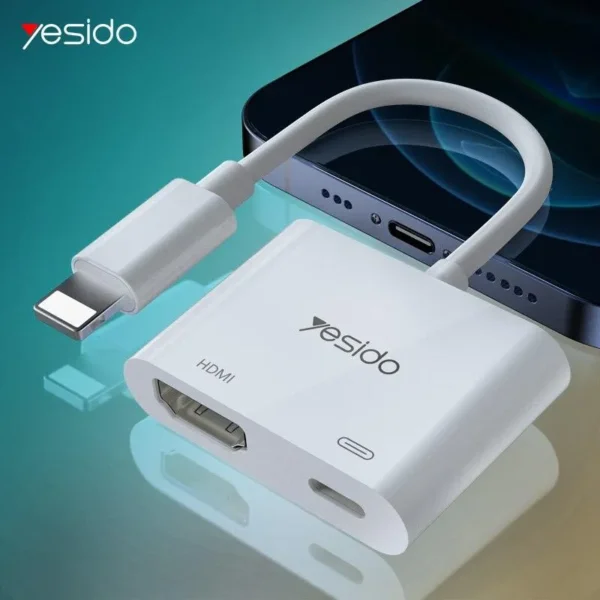 Lightning HDMI HM06 – محول من YESIDO لعرض الشاشة
